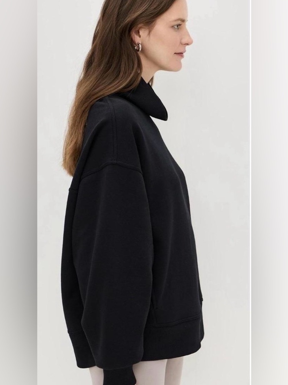 ALO Yoga Hazy Black Sweatshirt Size XS - Picture 3 of 13